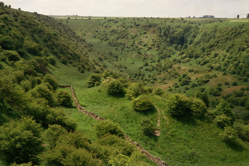 Camber block that has slipped down a valley side, Hambleton Hills