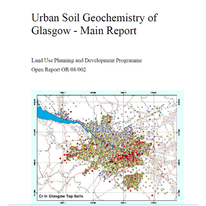 Urban soil geochemistry of Glasgow
