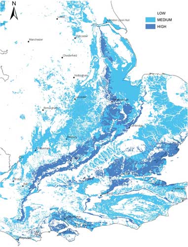 GeoSure shrink-swell hazard potential map