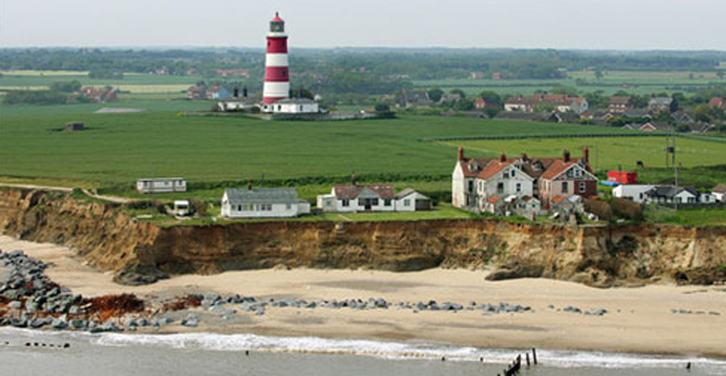 Happisburgh eroding coastline