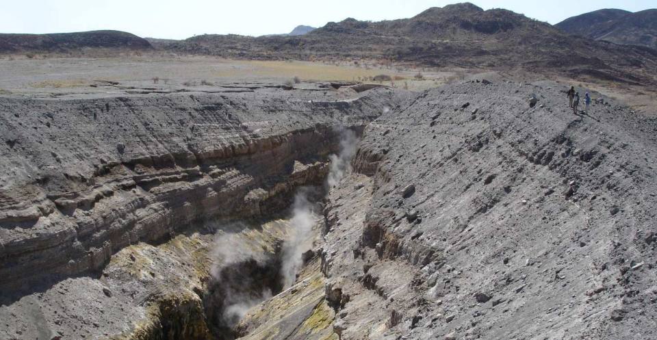 Eruption site