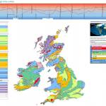 Climate through time online is an interactive version of the poster map, but includes examples of where you might find some of the rock types in the UK and Ireland.