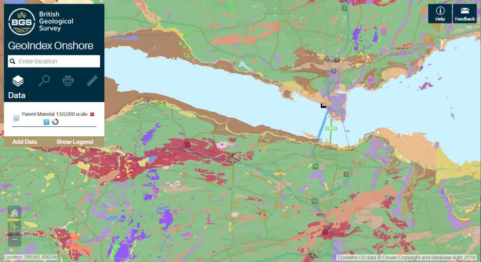 GeoIndex map viewer interface