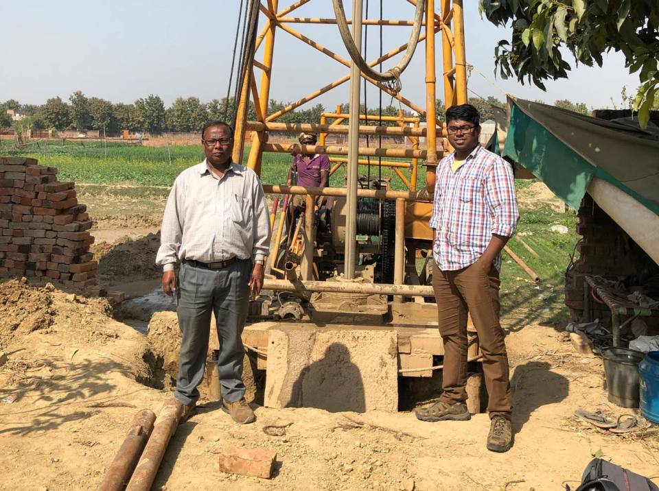 Groundwater monitoring wells in Varanasi