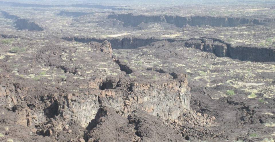 Fault scarps
