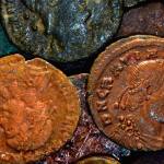 Roman coins made from copper