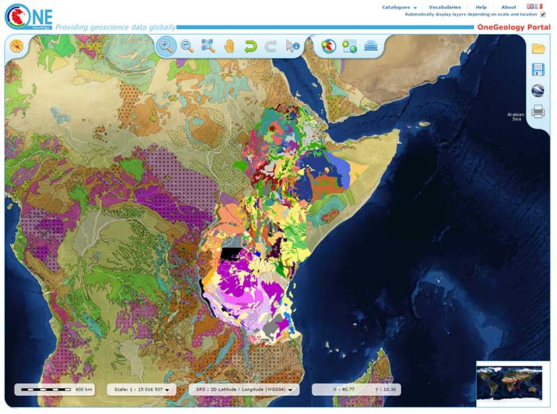 OneGeology Interface