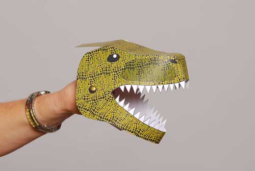 Completed tyrannosaurus rex model.