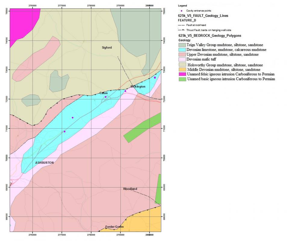 Caton bedrock map