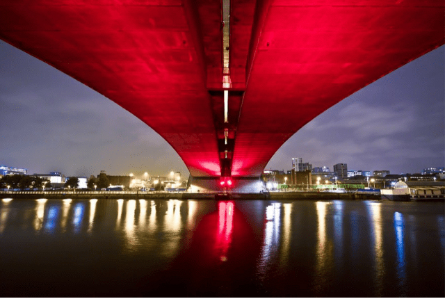 View over the River Clyde, the site of the Glasgow Observatory.