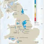 Map showing the extend of heat stored in Britain's abandoned coal mines