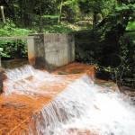 Mine water drainage from an abandoned colliery in south Wales, UK