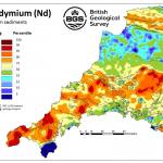 SW England REE stream sediment sample. BGS © UKRI – Contains OS data © Crown copyright 2020.