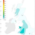 Seismic hazard map for the UK