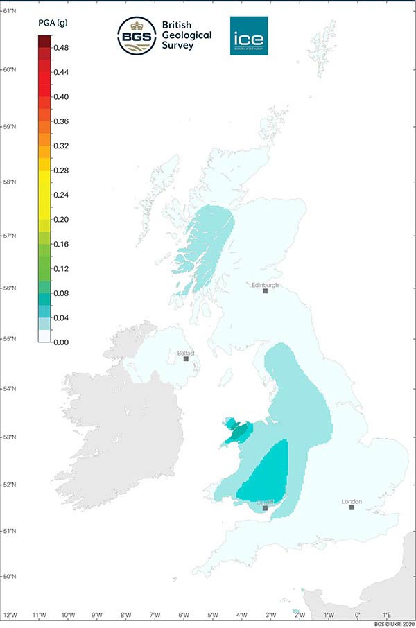 Seismic Hazard Zone Map Developing New Seismic Hazard Maps For The Uk - British Geological Survey