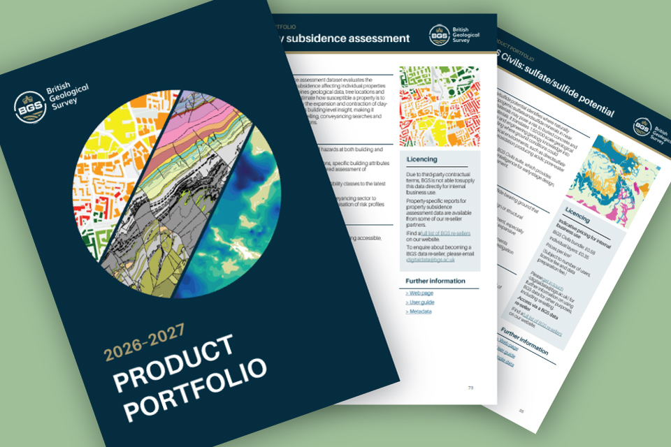BGS data products portfolio