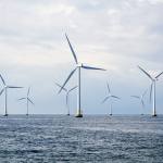 Wind turbines at sea