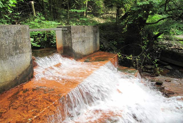 Mine water discharge
