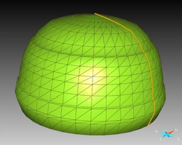 3D model of an engineered gas storage cavern.