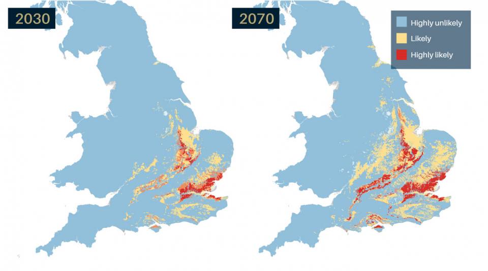 BGS GeoClimate UKCP18 comparison