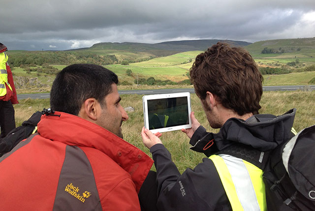 iGeology is widely used in fieldwork as a teaching tool for geology and geography students. iGeology includes bedrock and superficial geology, borehole locations and geological features including faults, folds and mineral veins. BGS © UKRI.