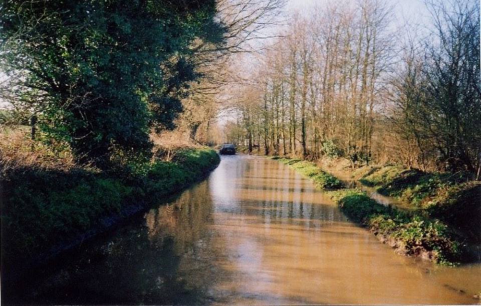 Flooding river
