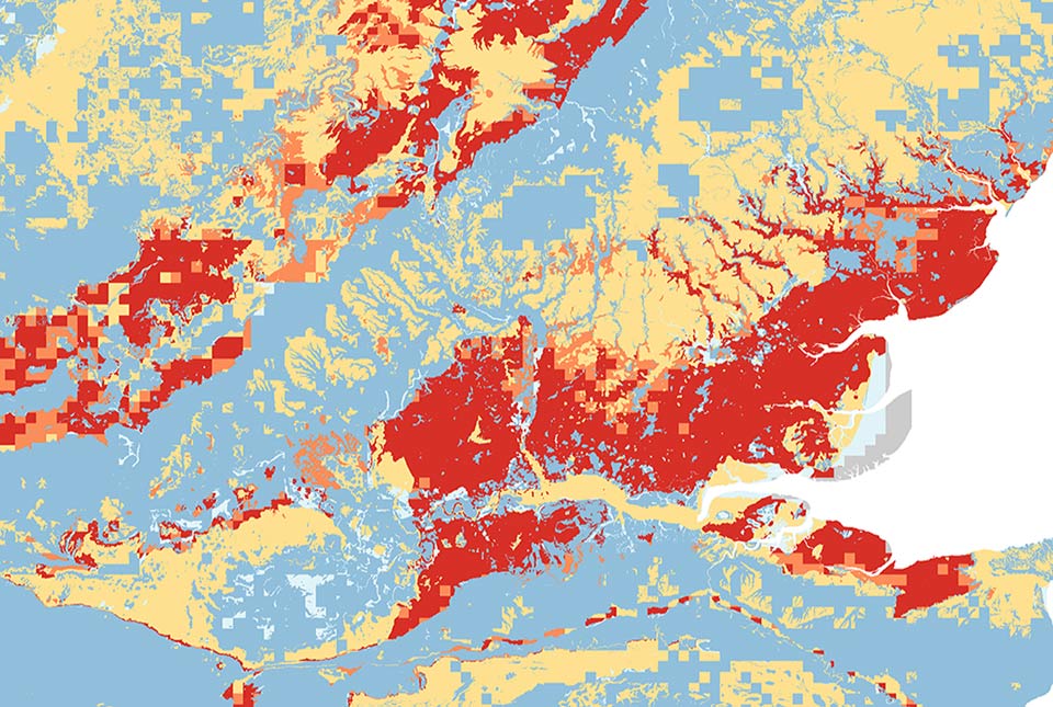 GeoClimate data map
