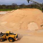 Digger in a quarry