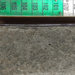 A section through a core of sediment, geochemistry analysis of this mud (namely oxygen isotopes from carbonate minerals) undertaken at the BGS provides information on the wetness of the region through time.