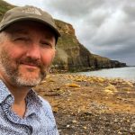 Clive Mitchell on the beach. Source: BGS © UKRI.