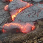 Pahoehoe lave Reykjanes peninsular in Iceland