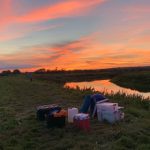 River Tone at sunset