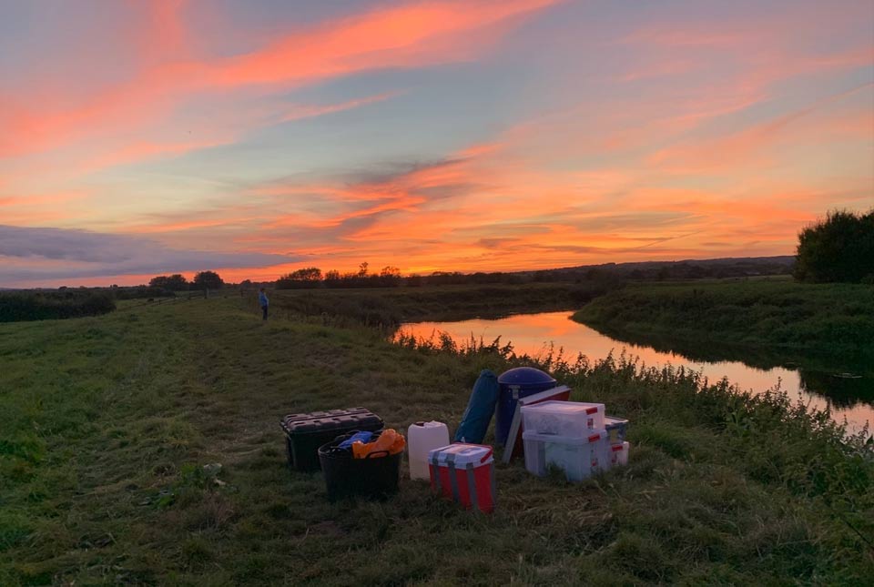 River Tone at sunset