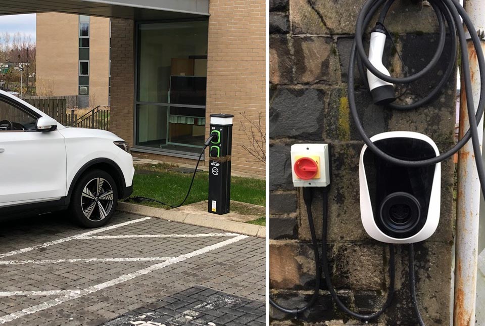 BGS electric vehicle recharging points