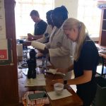Processing samples at the University of Eldoret