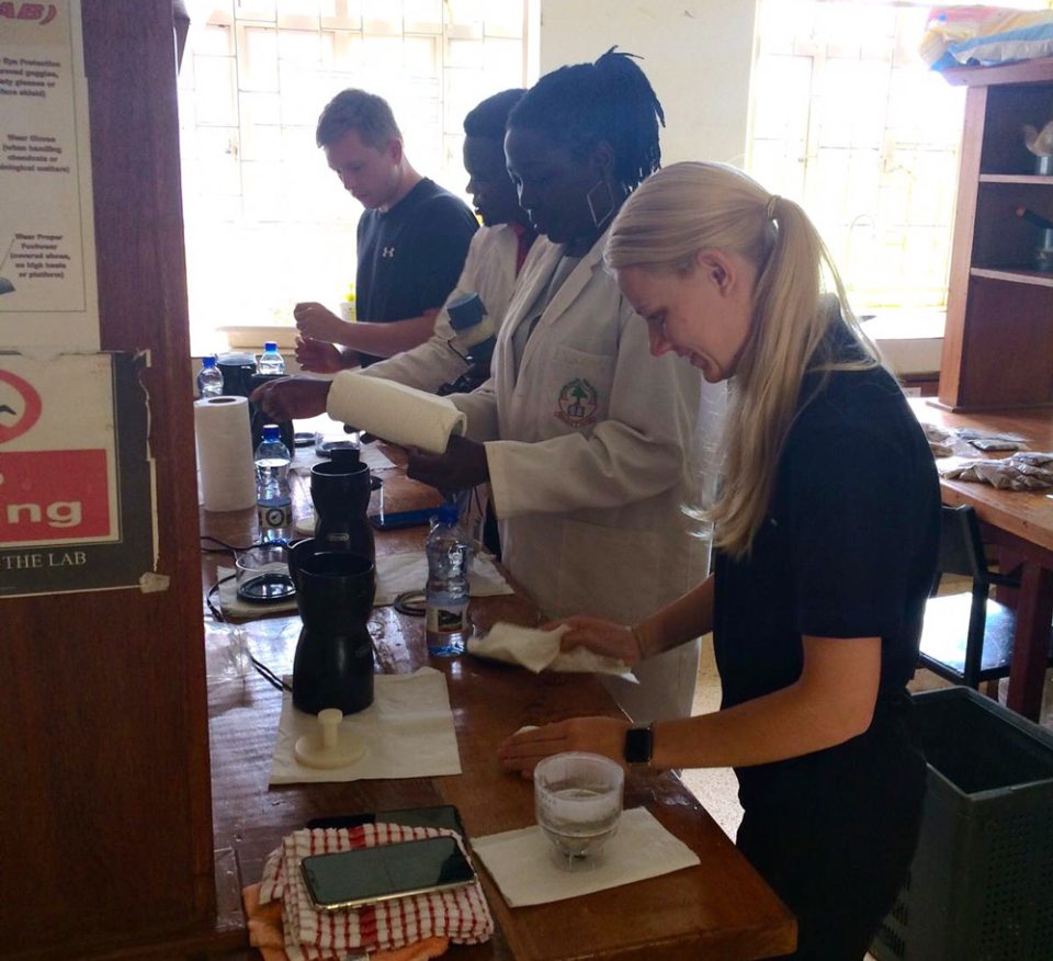 Processing samples at the University of Eldoret