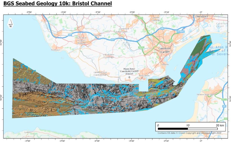 BGS Seabed Geology 10k - Bristol Channel