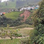 A landslide in Nilgris, Indian