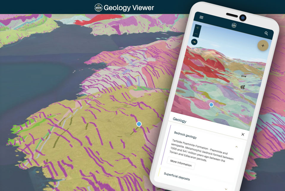 BGS Geology Viewer for mobile and desktop