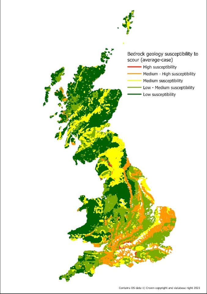 Tier 3 example: bedrock susceptibility