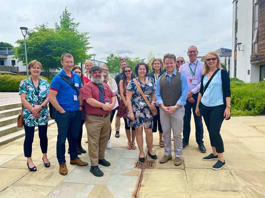 Image of the Rushcliffe Big Business Carbon Club after attending a talk on sustainability and carbon reduction initiatives.