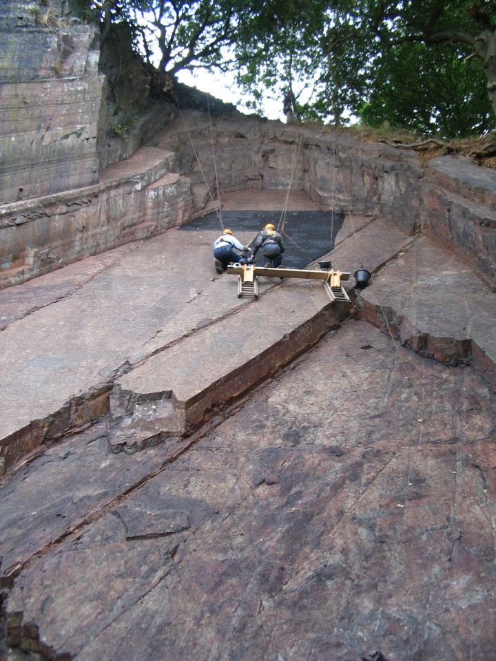 Geologists at work in Charnwood Forest