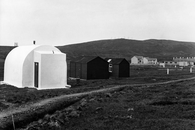 Variometer hut at the Lerwick Magnetic Observatory, designed in 1921