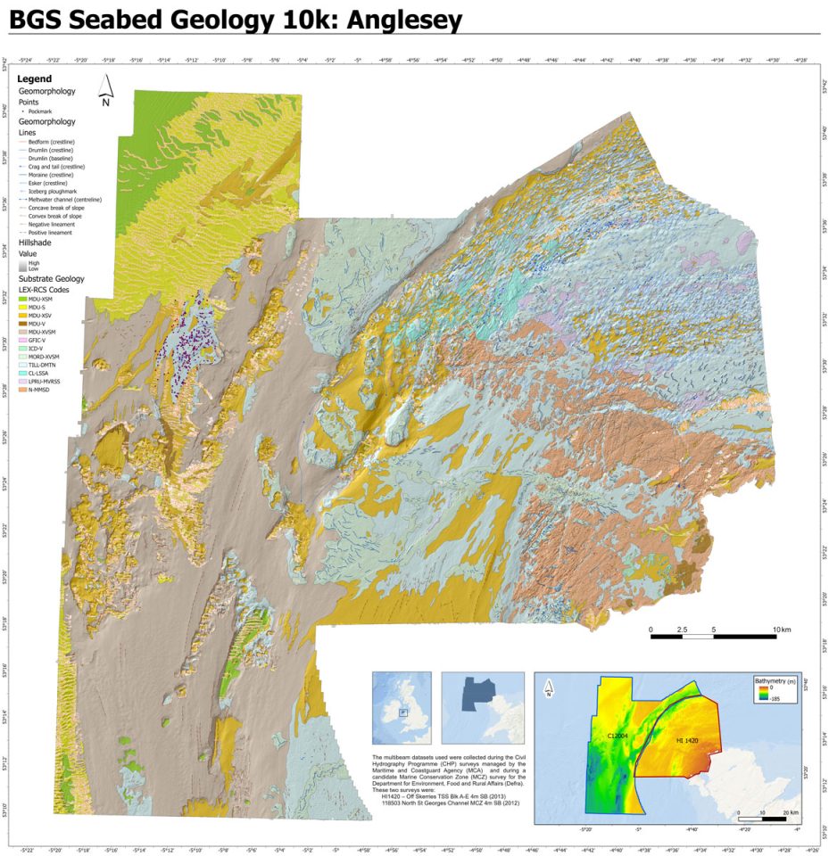 New offshore Anglesey map released by BGS