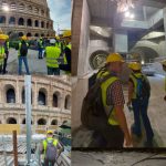 The Metro system that is constructed below the Forum and the Colosseum. © Tim Kearsey, BGS/UKRI