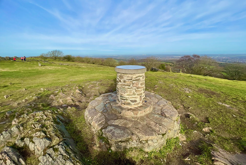 The view over Leicestershire from the summit of Beacon Hill
