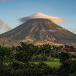Mayon Volcano with cloudy hat Copyright Patryk Reba