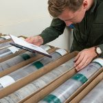 BGS Geologist analysing core samples