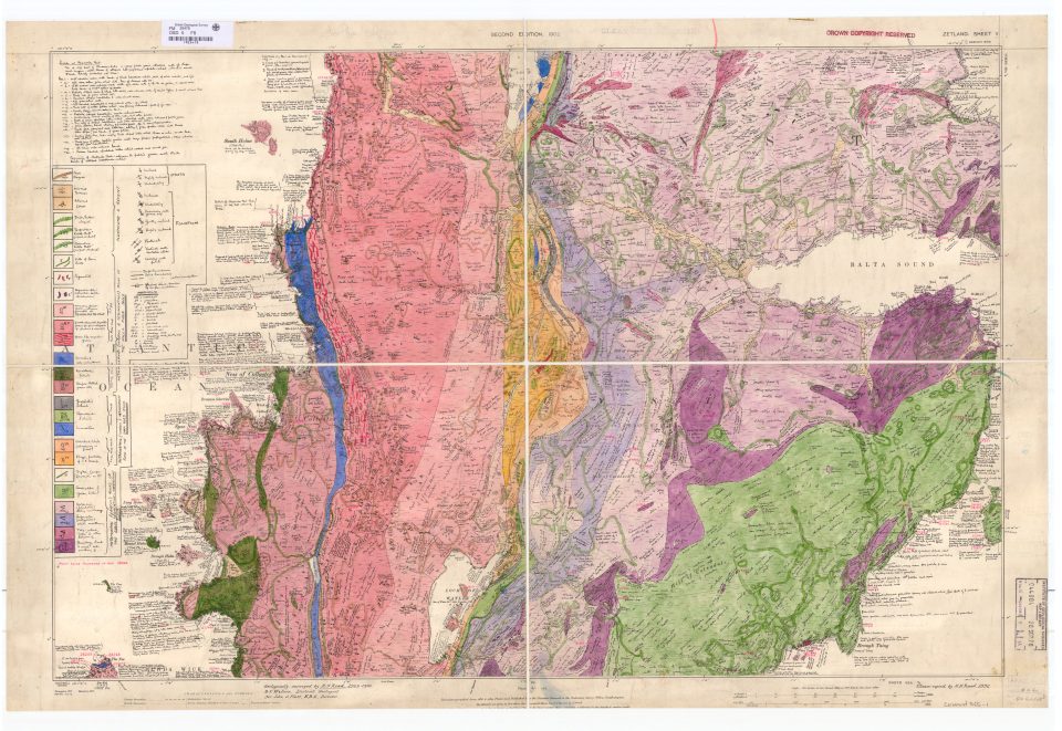 Shetland sheet 5, 1:10 560 maps, 1964. BGS © UKRI.