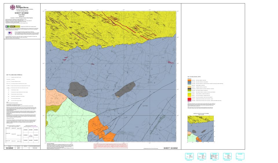 SH38NE(Anglesey), 1:10 000 maps, 2020. BGS © UKRI.